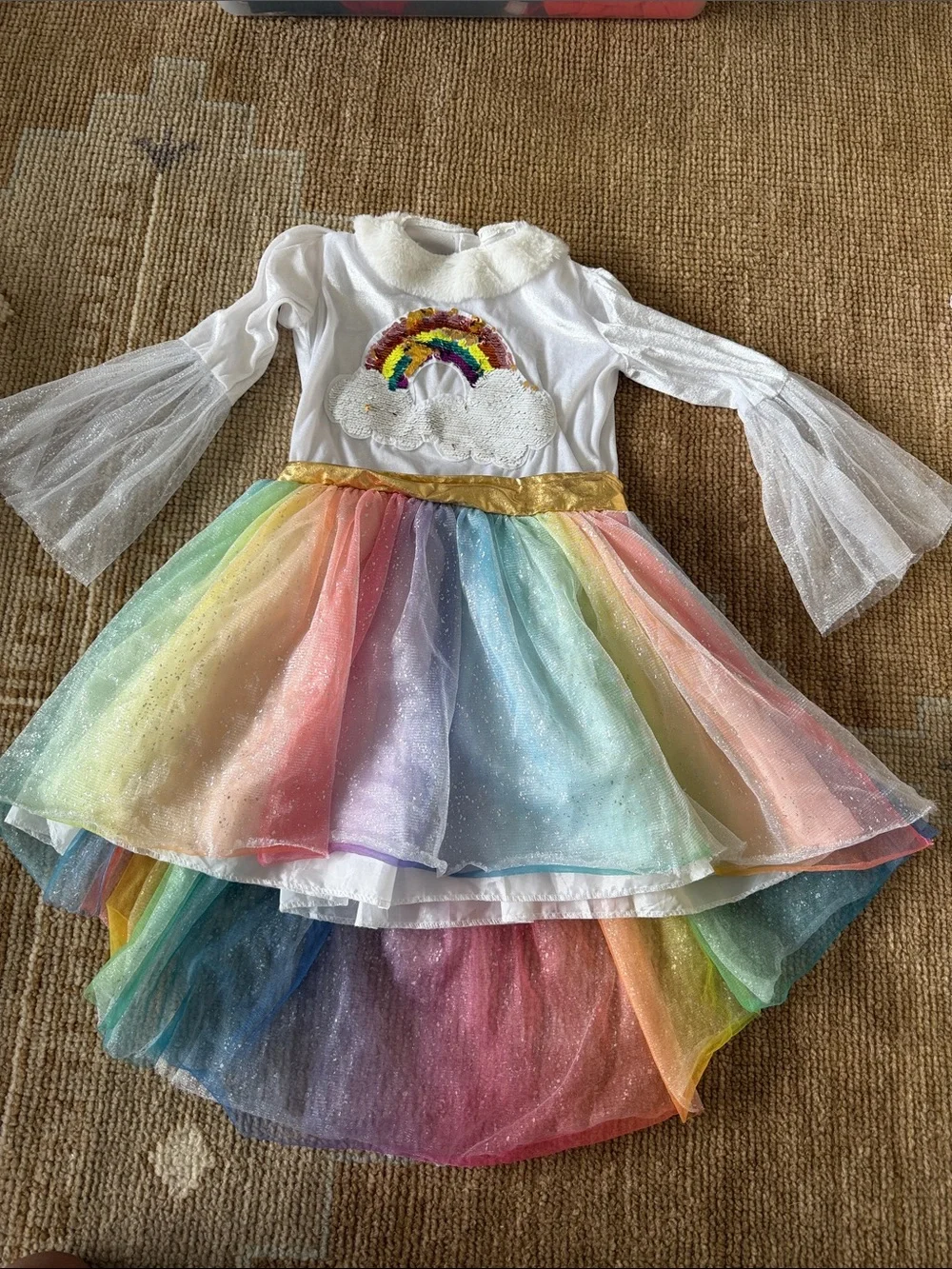 Rainbow Tulle Costume Dress